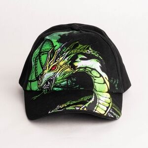Busch Gardens The Loch Ness Monster Vintage Embroidered Hat in Black and Green